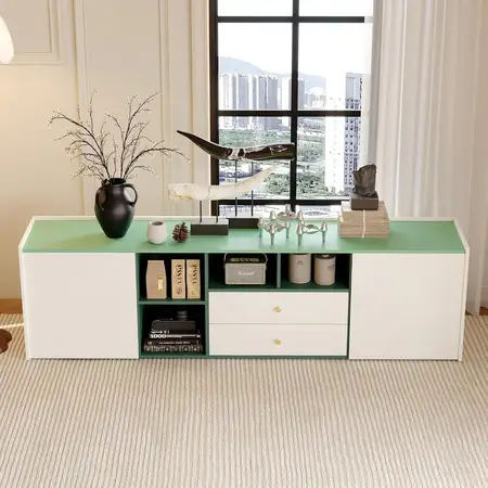 78.74 inches modern tv stand with storage