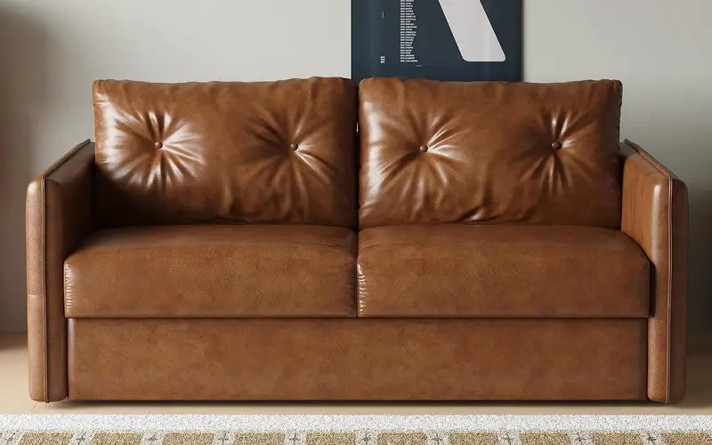 Brown Faux Leather with a Grounded Profile