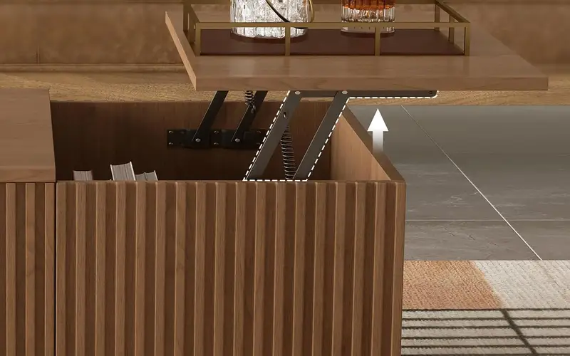Walnut Color Meets a Fluted Exterior