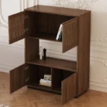 mid century modern engineered wood storage cabinet 6
