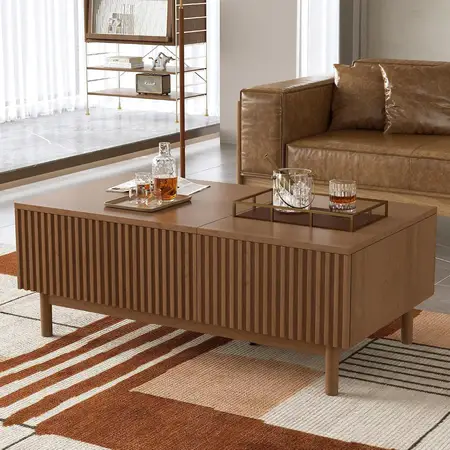 mid century modern lift top coffee table