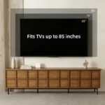 mid century wide tv stand with six drawers 5