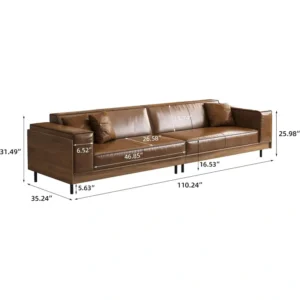 modern low back patio couch with removable foam cushions 2