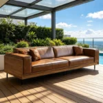 modern low back patio couch with removable foam cushions 5