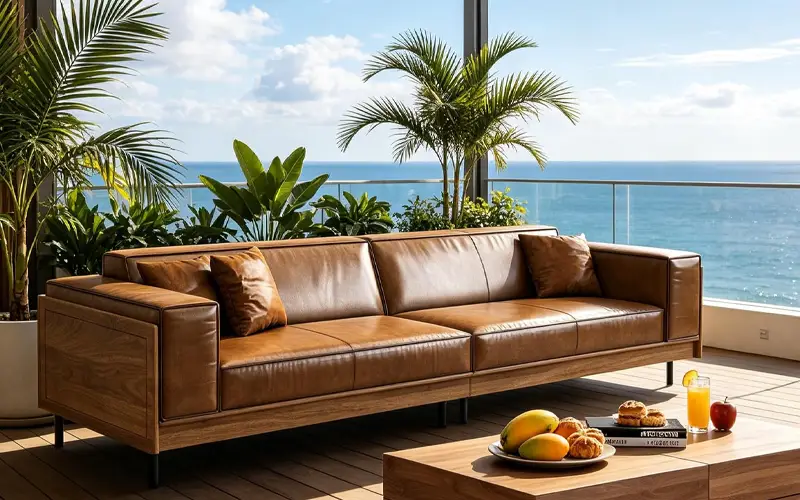 modern low back patio couch with removable foam cushions feature 1