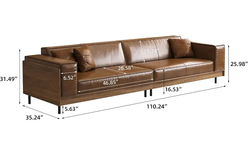 modern low back patio couch with removable foam cushions feature 2
