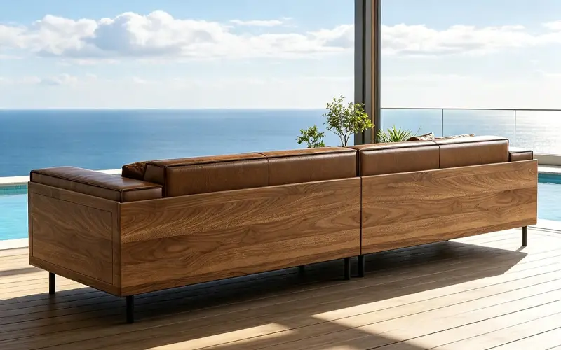 modern low back patio couch with removable foam cushions feature 3