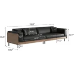 nesscarsti 106 3 inch mid century modern 4 seater sofa 3