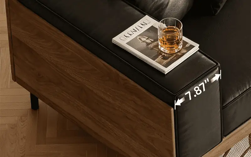 Faux Leather, Wood, and Metal