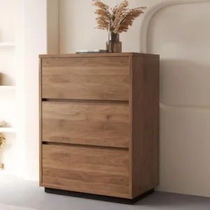 nesscarsti 24 inch mid century nightstand with 3 drawers 1