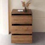 nesscarsti 24 inch mid century nightstand with 3 drawers 6