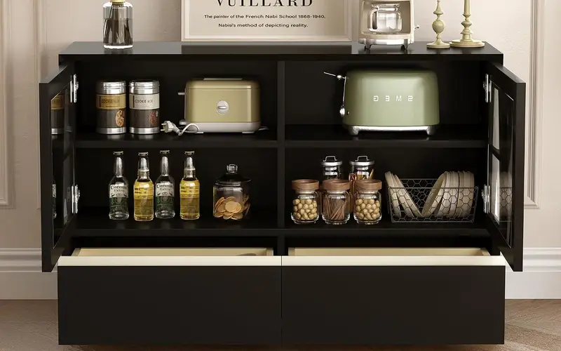 Two Drawers Hide Smaller Essentials
