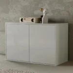 nesscarsti white modular storage cabinet with 3 drawers 1