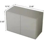 nesscarsti white modular storage cabinet with 3 drawers 3
