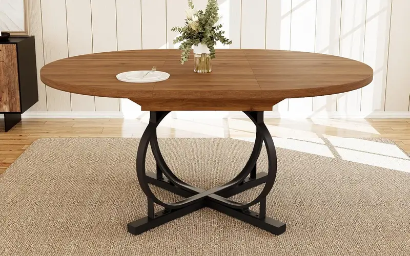 Walnut Color with a Resin-Coated Surface