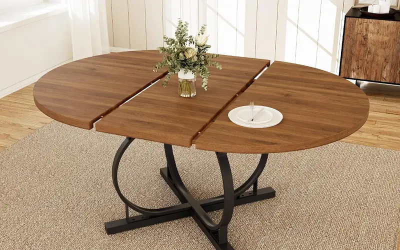 X-Shaped Metal Frame with Adjustable Feet